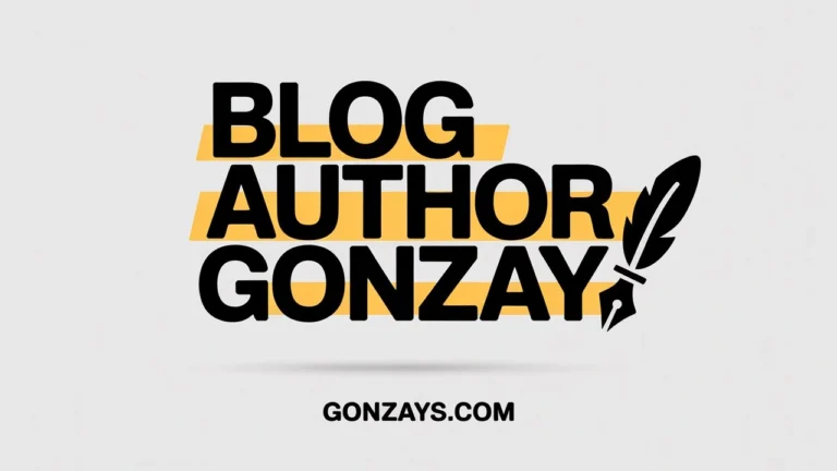 Blog Author Gonzay